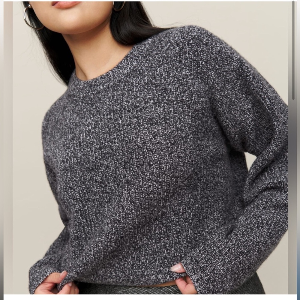 Reformation Cropped Wool Sweater